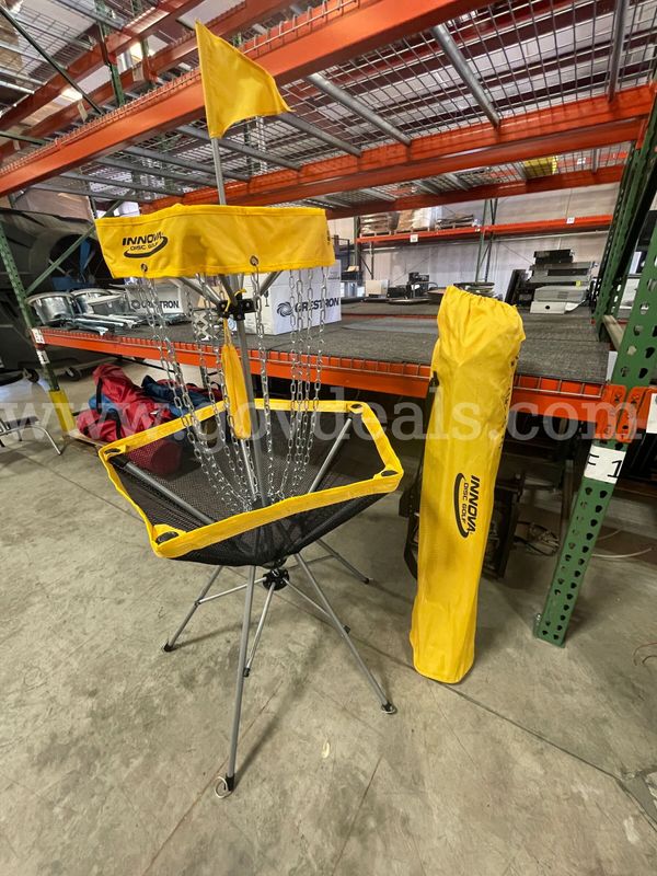 1 LOT OF 6 Innova DISCatcher Traveler Portable Disc Golf Basket with Carry Bag