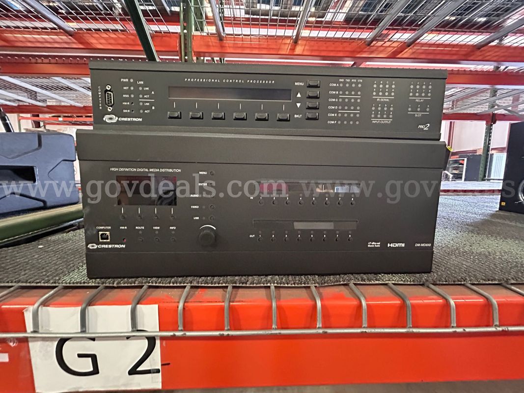 Crestron PRO2 Professional Control Processor & Crestron DM-MD8X8 DigitalMedia 8×8 Switcher,