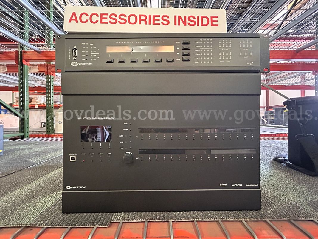 two-piece Crestron commercial AV/control system.