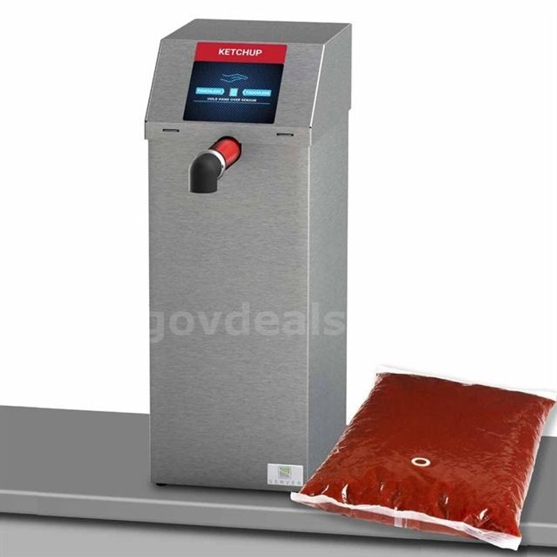 Server Touchless condiment dispenser