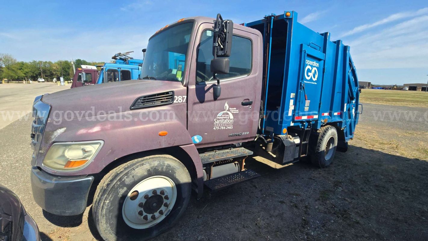 2012 Hino 268 Rear Loader Garbage Truck