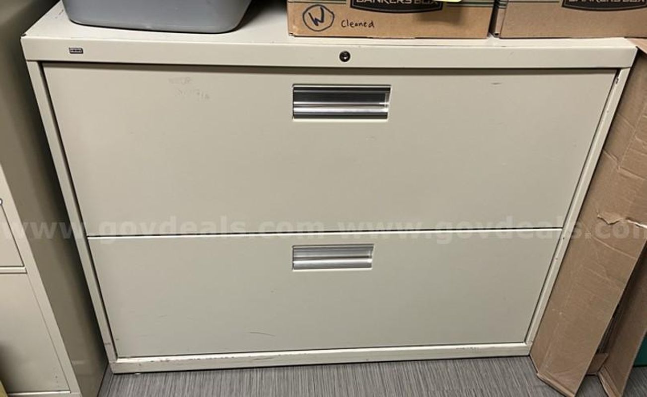 2 Drawer Lateral Metal Filing Cabinet