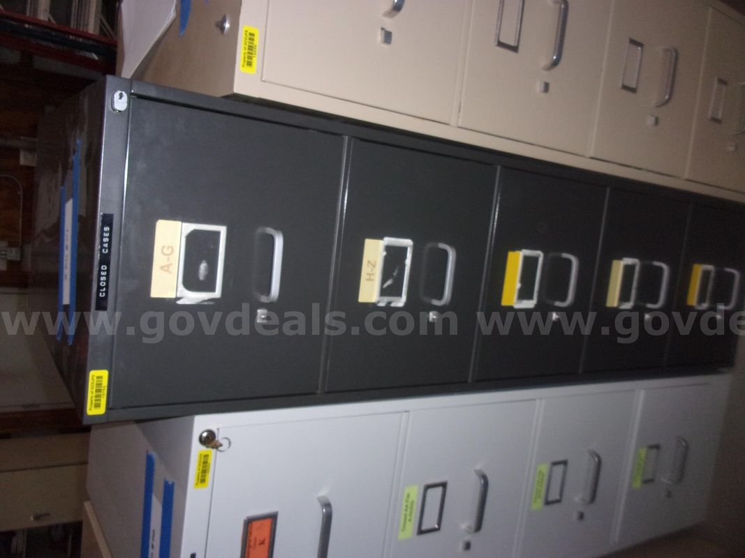 Five drawer file cabinet
