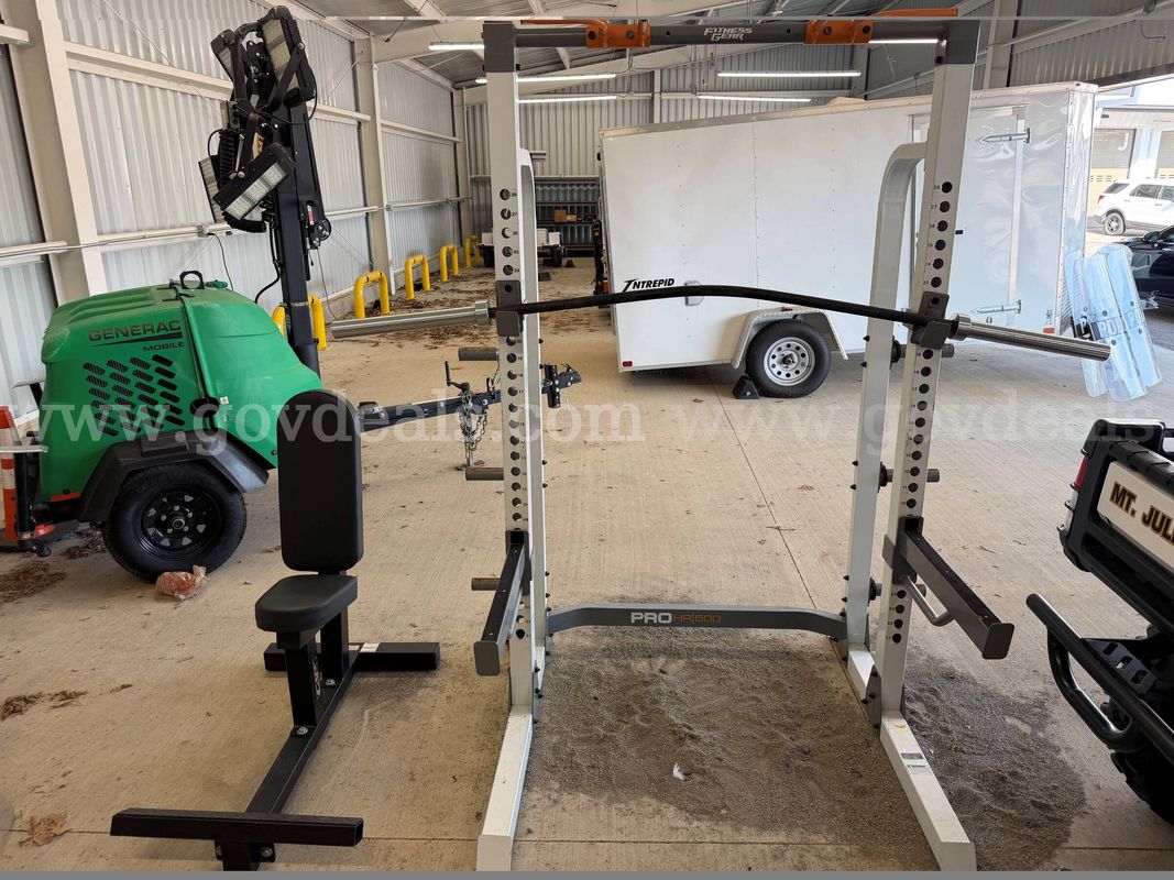 Workout Equipment - Half Rack & Utility Bench