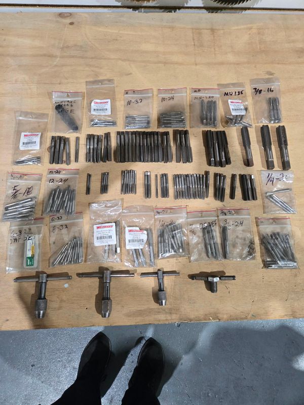 Various size taps