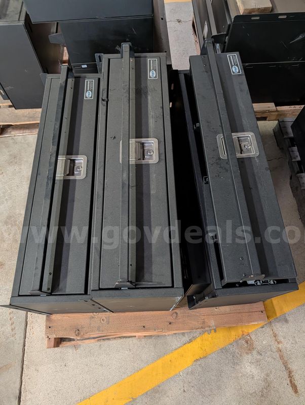 Lot of D&R electronics storage drawer units