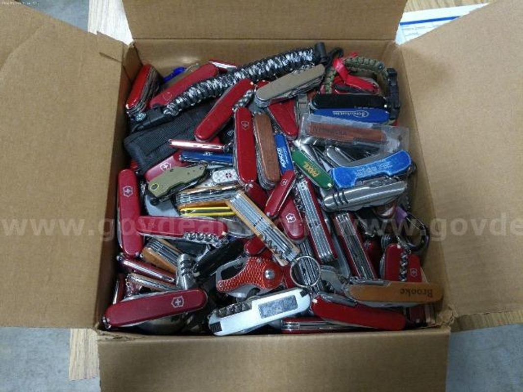 Lot of Approx. 35 LB Swiss Army Knives