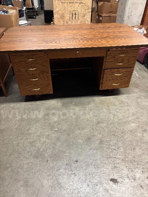 Lot of (2) Wooden Desks.