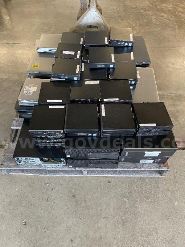 Lot of (62) Laptops and (40) Desktops including Dell, HP, and Acer Brands.