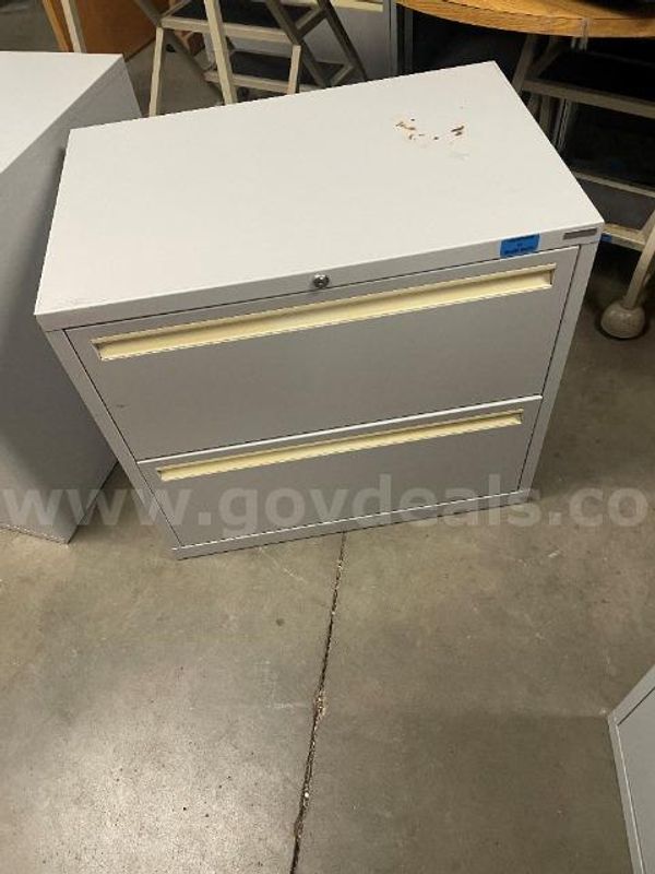 Lot of (4) 2-Drawer File Cabinets.