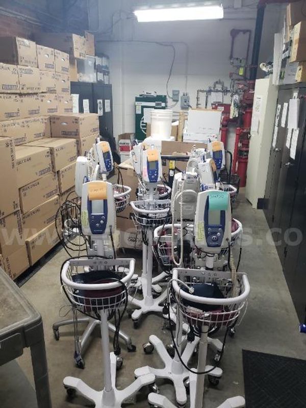 Lot of (10) Welch Allyn 42NTBR Vital Sign Machines.