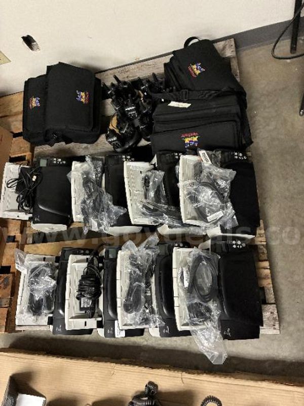 Lot of (8) Fujitsu Scanners, (12) Midland Radios, (4) Viewsonic Projectors.