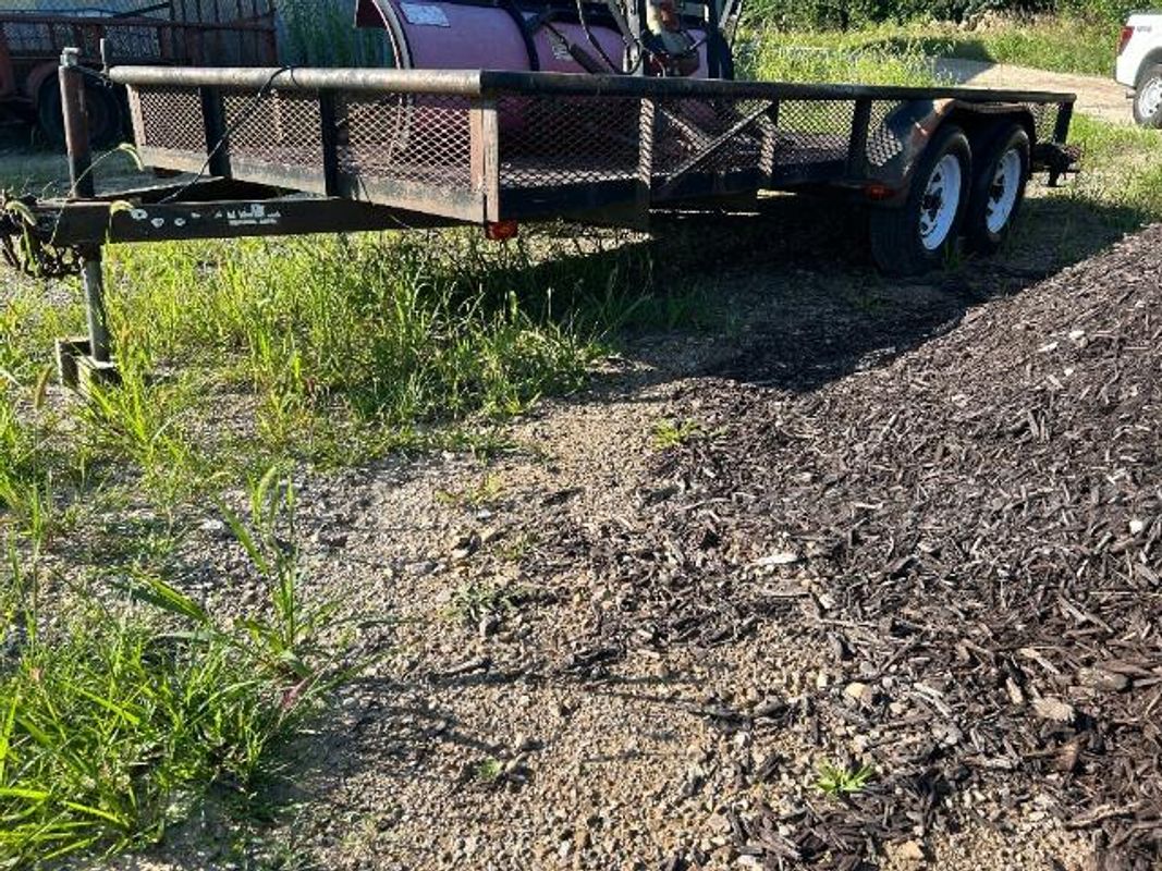 Lot of (1) 16Ft DooLittle Flatbed Trailer.