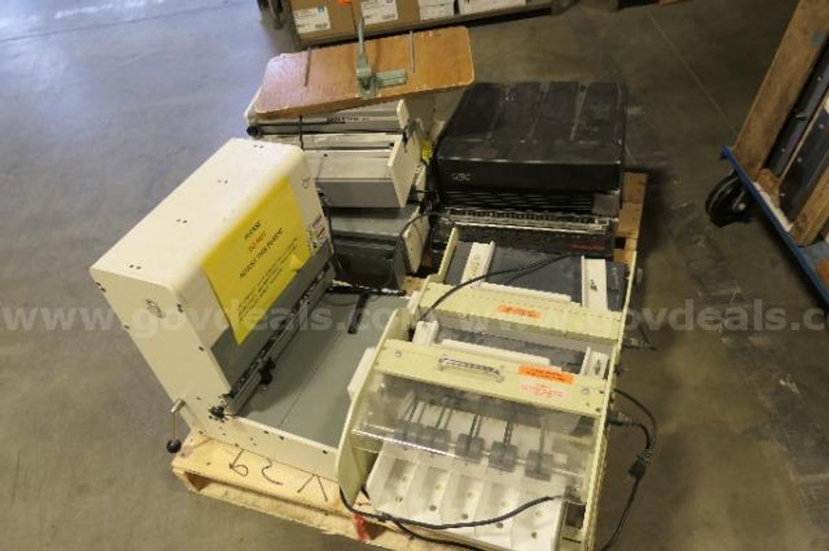Lot of Miscellaneous Bindery Equipment.