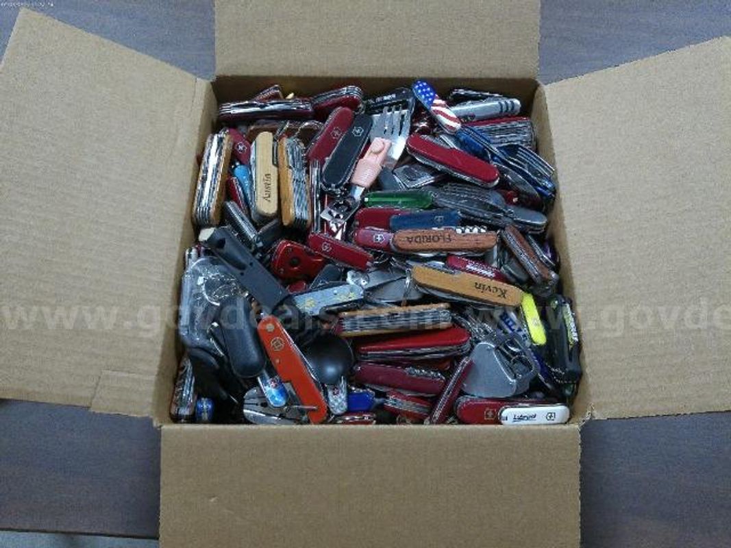 Lot of (44Lbs) of Swiss Army Style Knives.