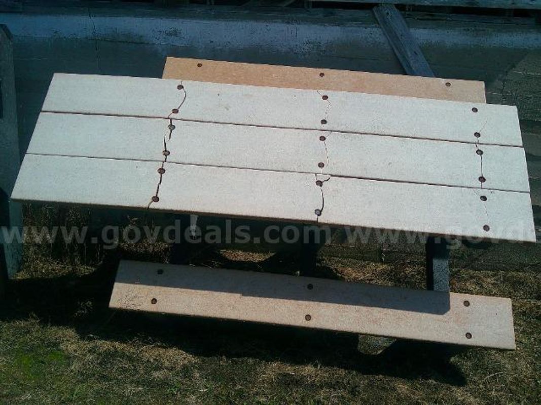 Lot of (2) Used Picnic Tables.