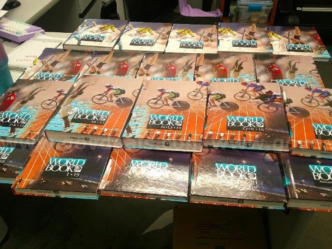 Lot of (20) Books Called "The World Book Encyclopedia".
