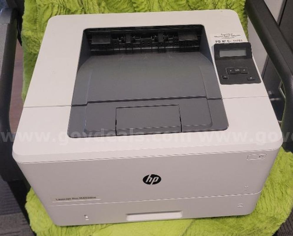 Lot of (1) HP LaserJet Pro M402dne Printer.