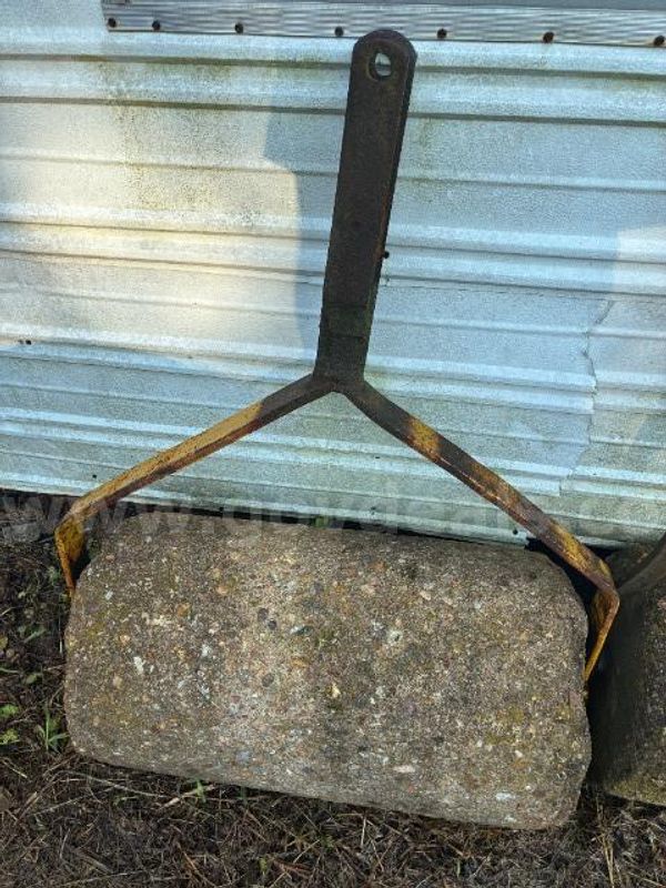 Lot of (2) Vintage DIY Lawn Rollers / Crushers