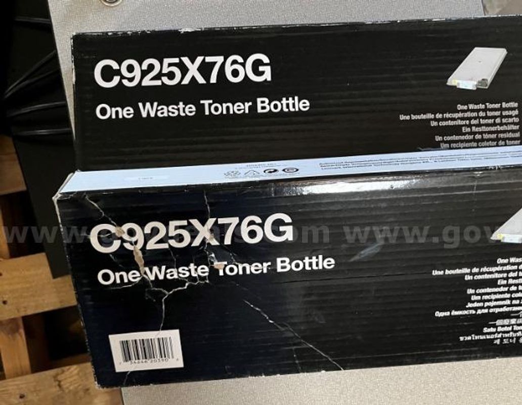 Lot of 10 Ink/Toner Cartridges & 2 Waste Toner Cartridges