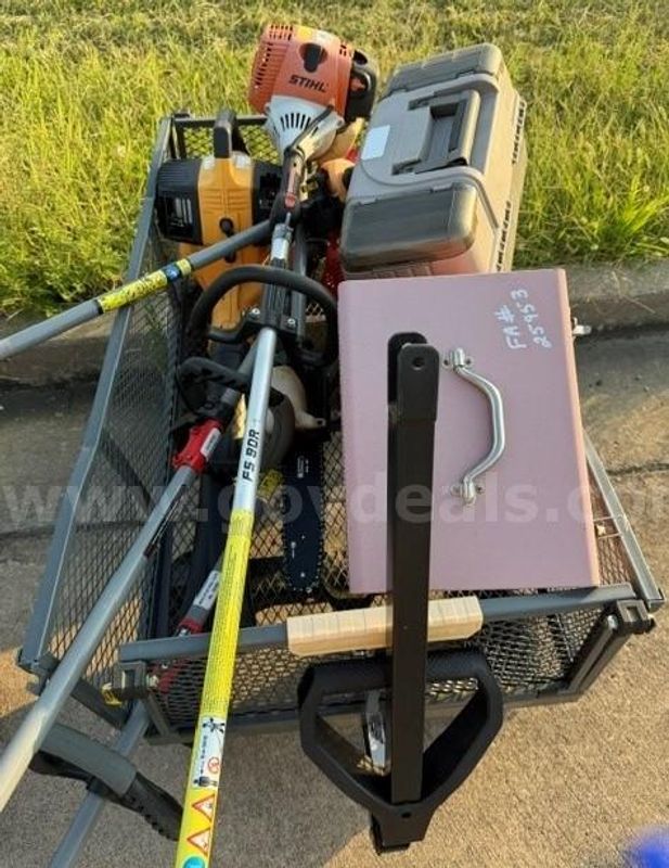 Mixed Tools, Lawn Care & Surveying Equipment Lot