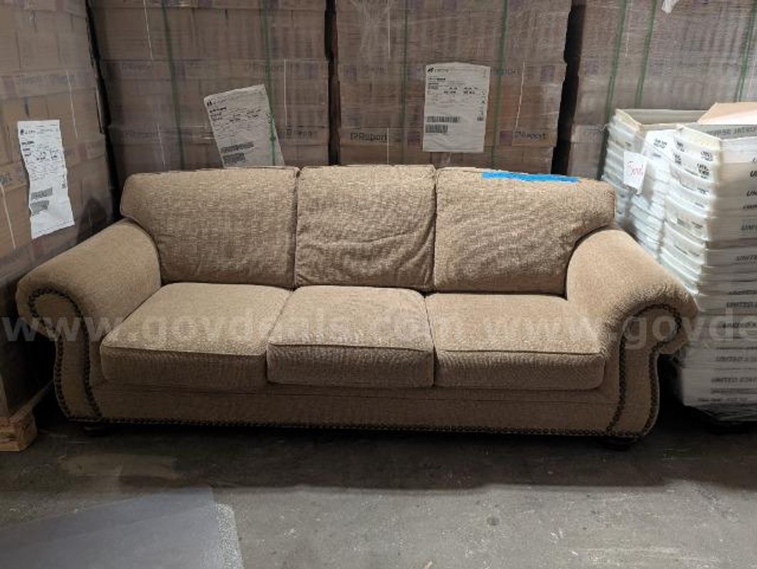 Brown Upholstered Sofa / Couch