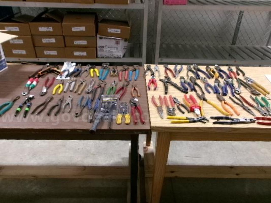 Lot of 63 pliers / wire strippers / wire cutters.
