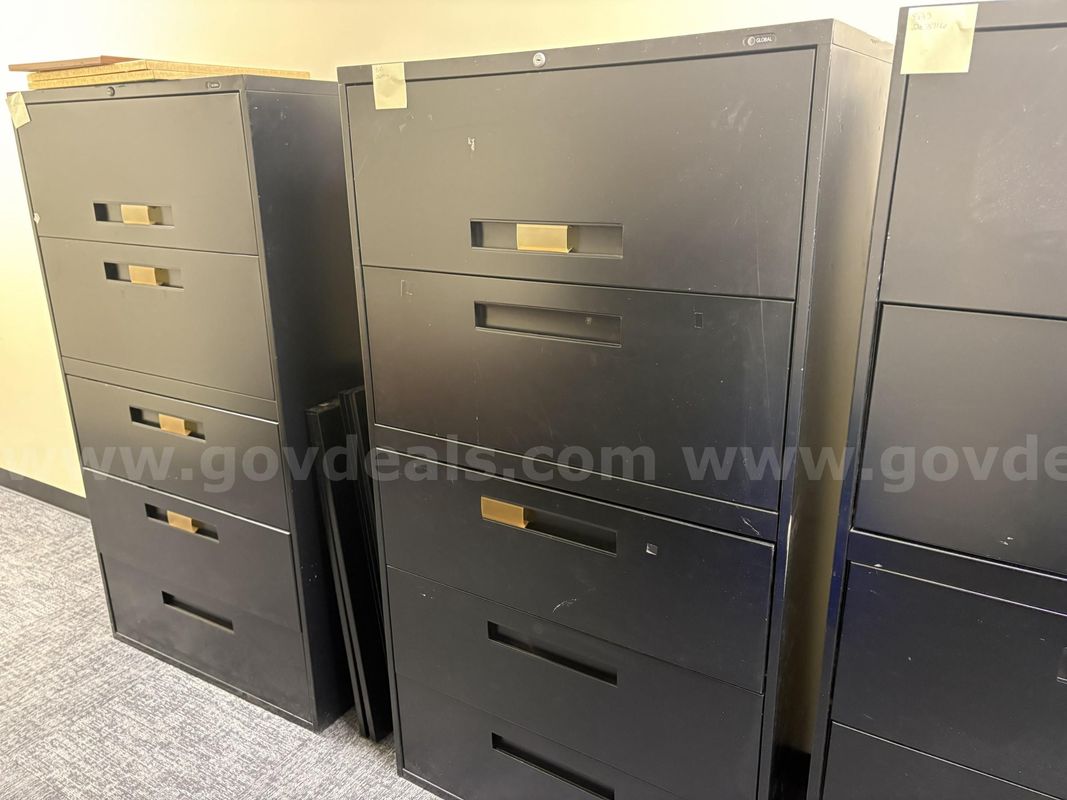 one lot containing 9 file cabinets