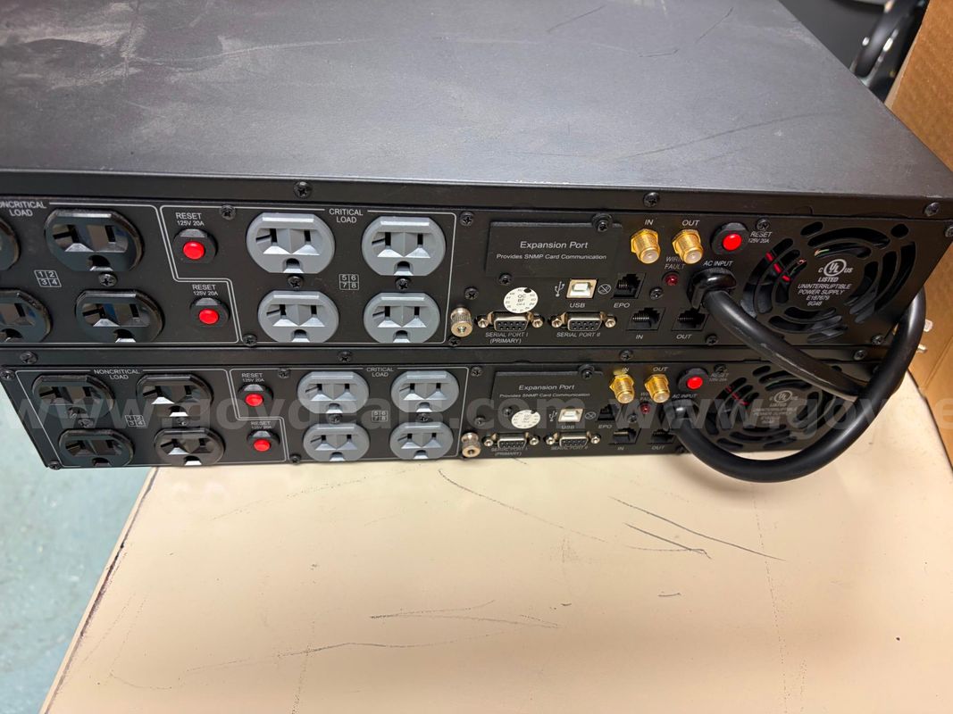 Dell Optiplex Tower, Atterotec Input Interface, Cyberpower UPS (2), EAW Mixer, Lectrosonics Processor (2), Dell Servers