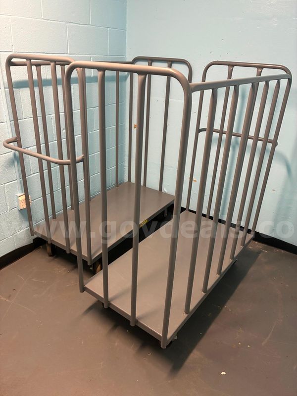 2 STEEL LUGGAGE CARTS