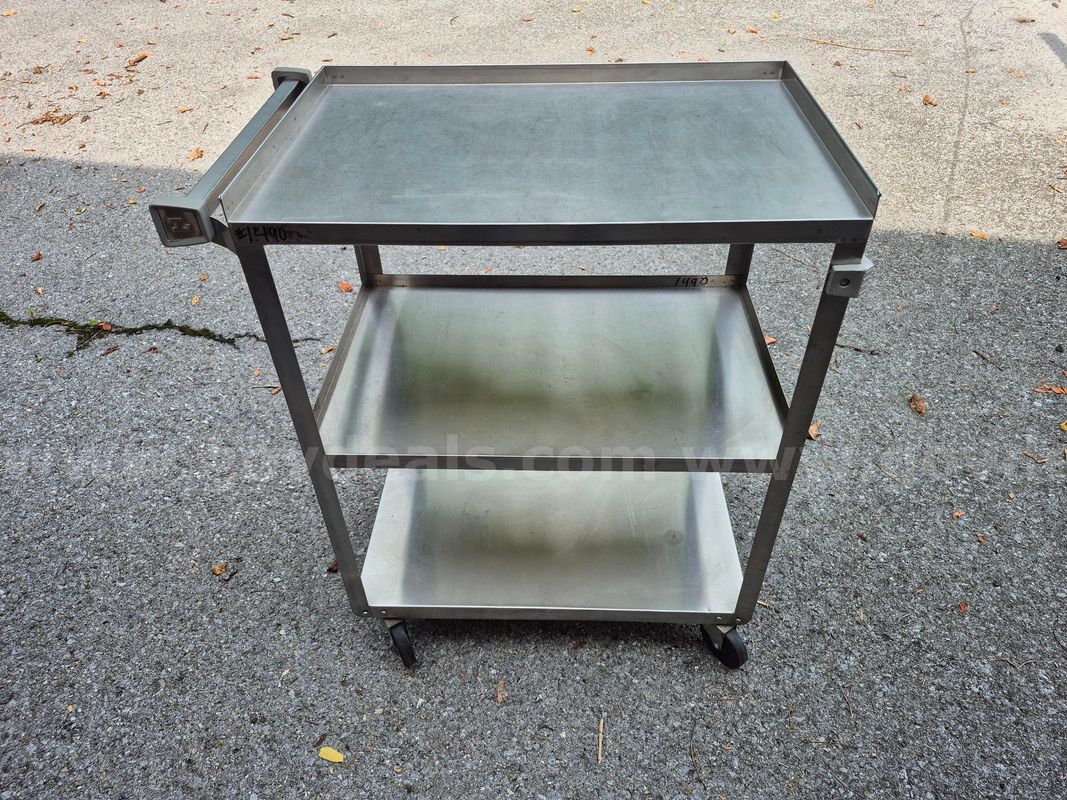 (2) utility carts, (1) printer stand