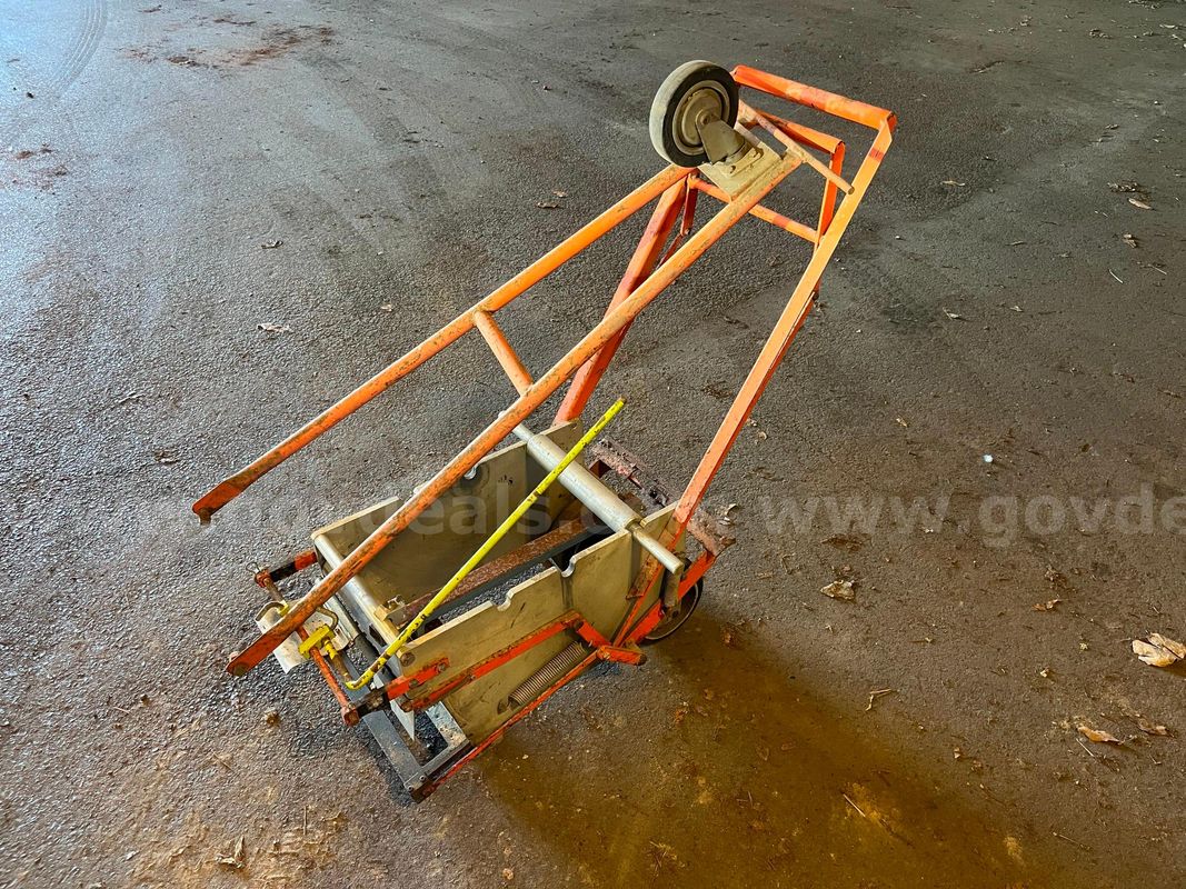 (2) Manual Road Tape Applicator, (3) Road Tape tamper, & (4) Prime Carts