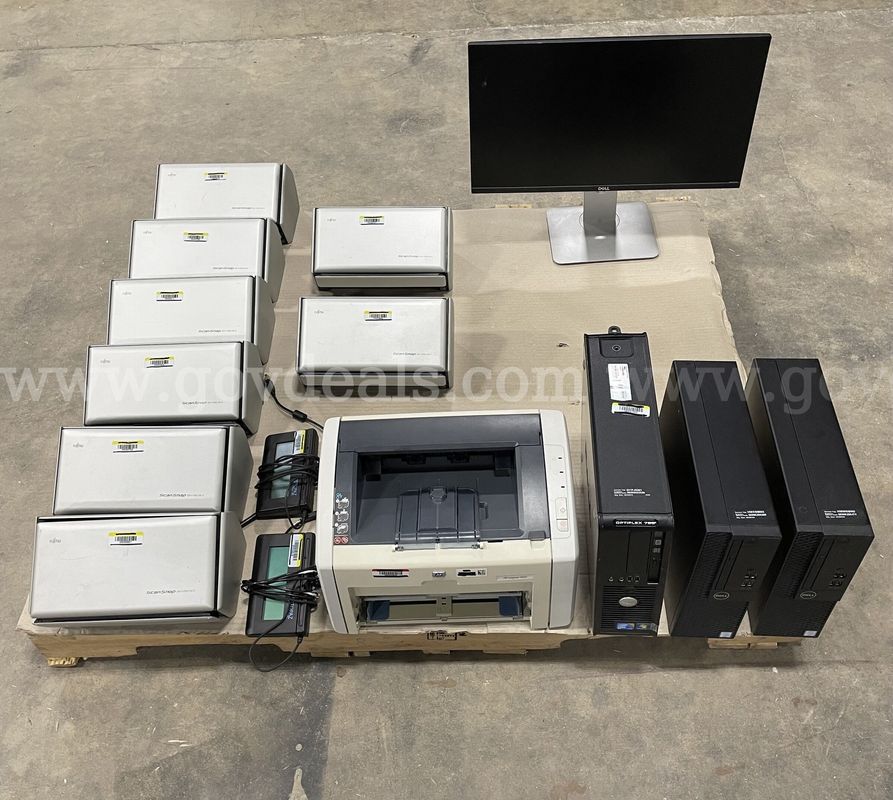 (25 Assets) Monitor, Signature Pads, Scanners, Desktops, Laptops, Tablets