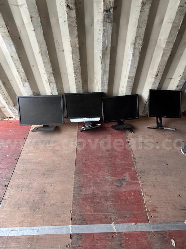 21 Monitors, 1 Comp switch, 1Powervault Tape Drive, and 1 IT Tower