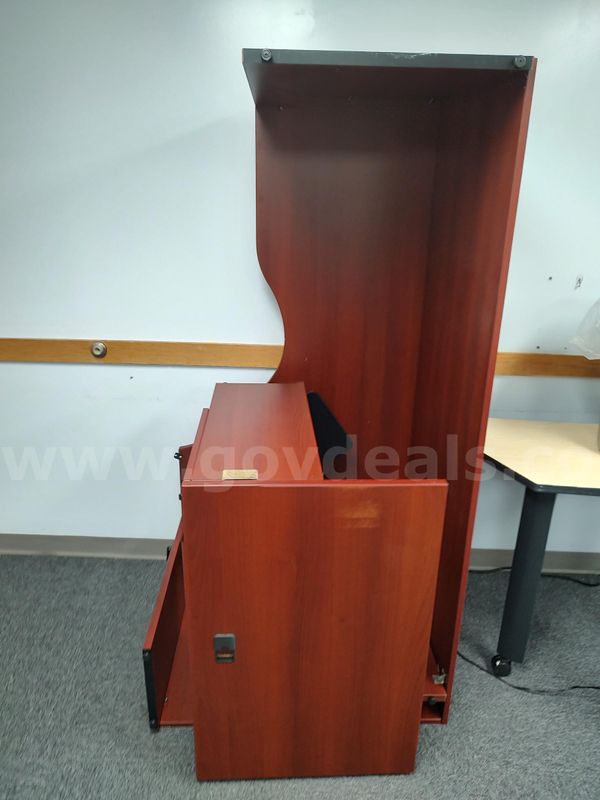 Global Desk Unit with Keyboard Platform Attached