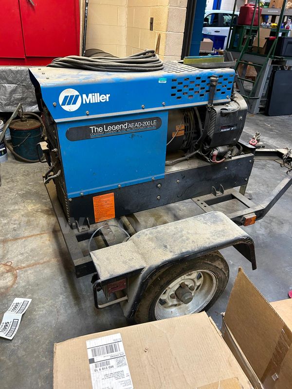 Portable Arc Weld on a Trailer