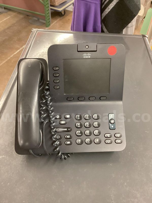 One lot of twenty-two (22) identical Cisco 8945 4-Line Landline Office VOIP Telephones (power supply cords are missing)
