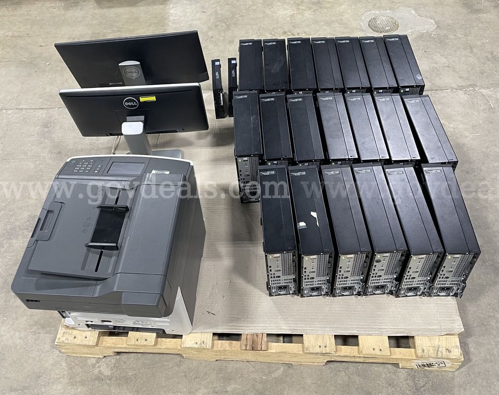 (26 ASSETS) PRINTER, MONITORS, DESKTOPS, LAPTOP