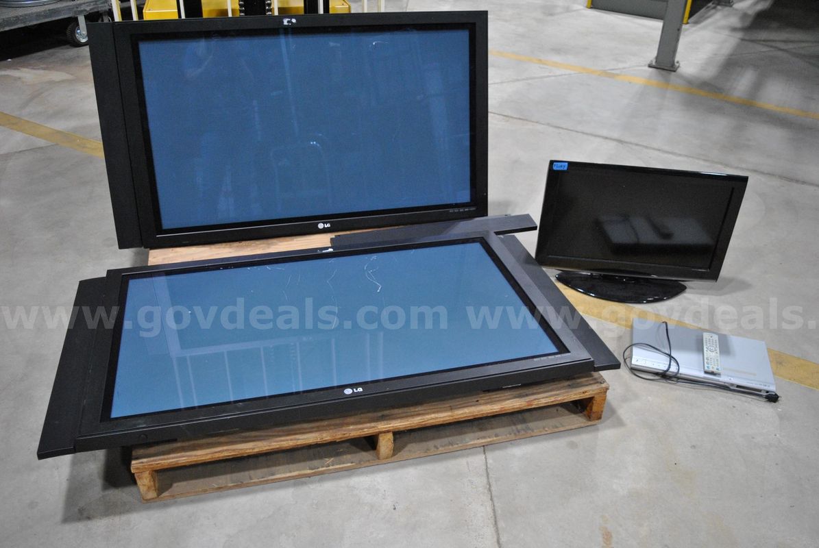 LG 50" Flat Screen Televisions & DVD Players (4 items)