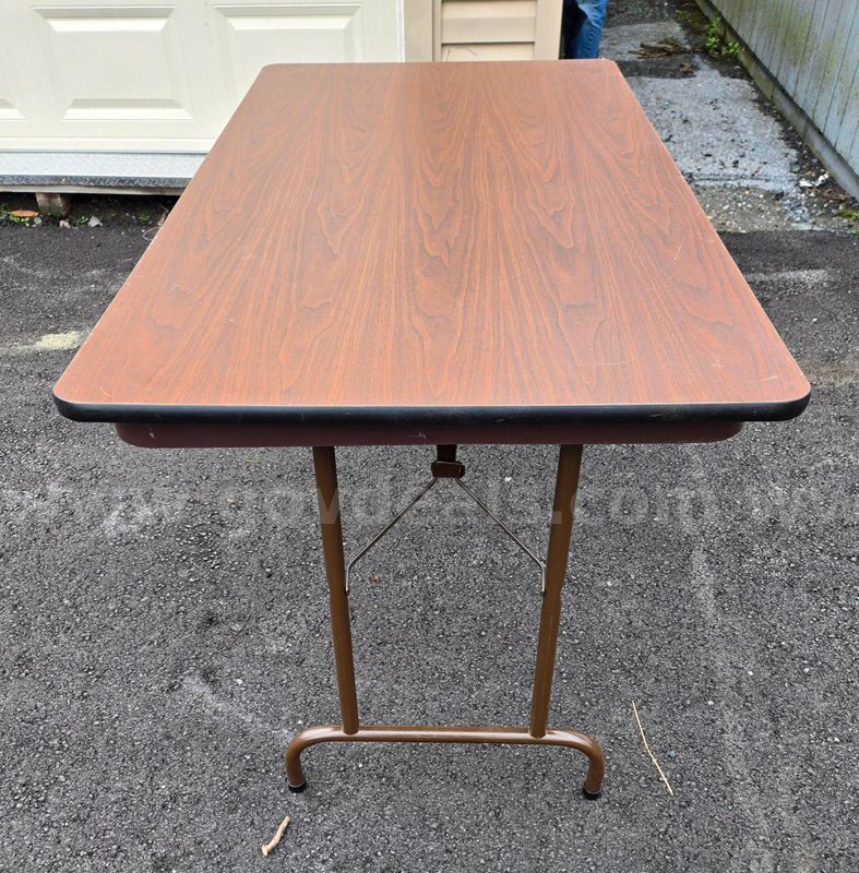 (4) 5' folding table, good condition.