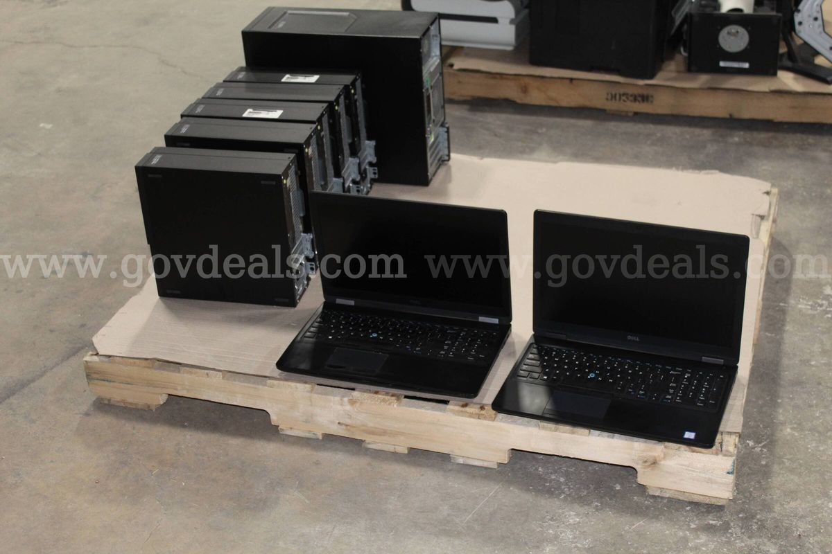 (16 ASSETS) LAPTOPS, DESKTOPS, SCANNERS, SWITCH, PRINTER, MONITORS, PHONES