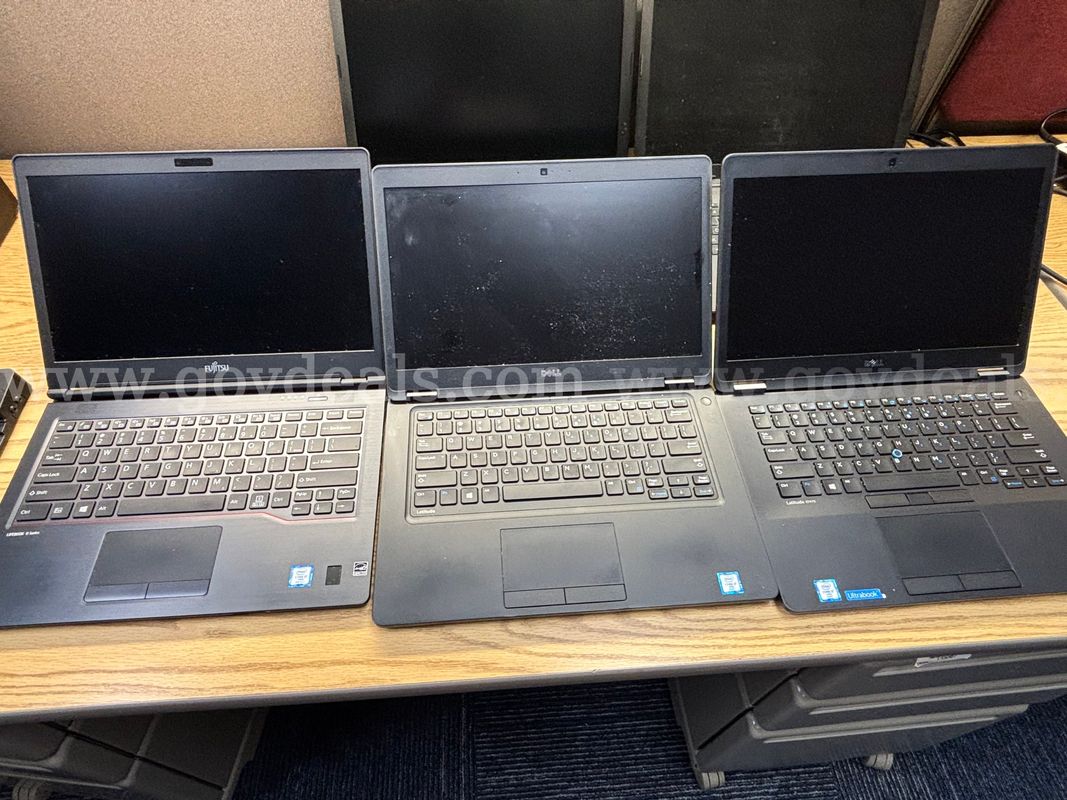 5 Laptops, 3 Docking Stations, and 1 Desktop