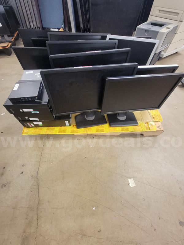 LOT OF 27 (DESKTOPS, MONITORS, AND LAPTOPS)