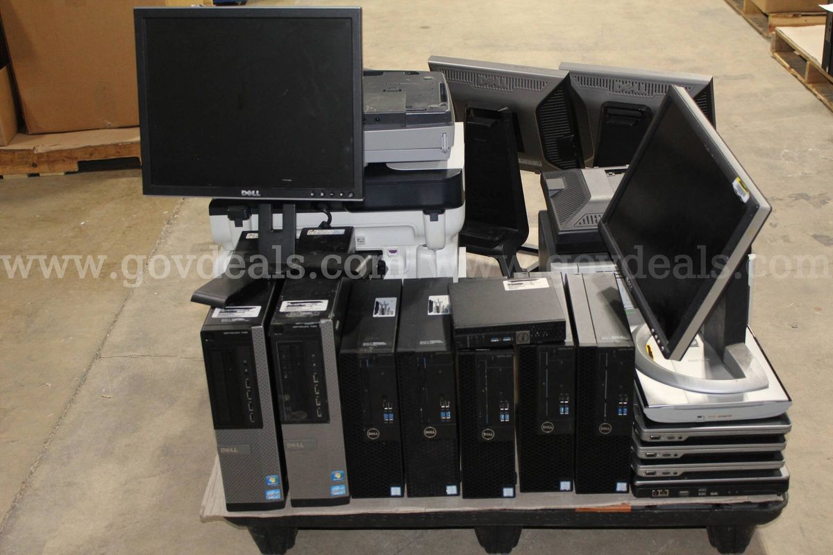 (25 ASSETS) DESKTOPS, LAPTOPS, PRINTER, SCANNERS, MONITORS