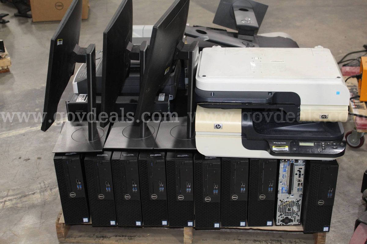 (25 ASSETS) PRINTERS, DESKTOPS, SCANNERS, MONITORS