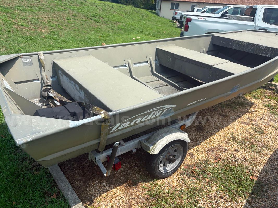 2002 LANDAU JON BOAT & TRAILER