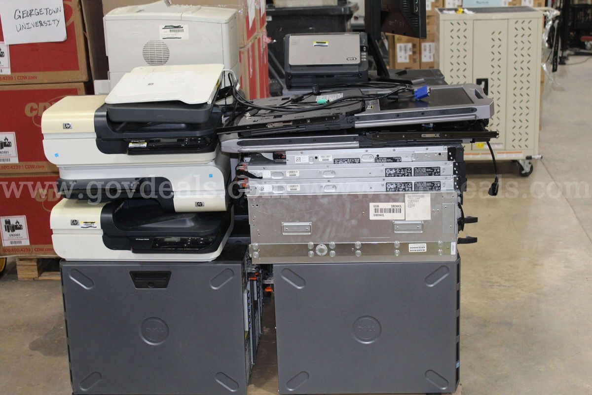 (25 Assets) Servers, Rack Consoles, Monitor, Printers, Scanners