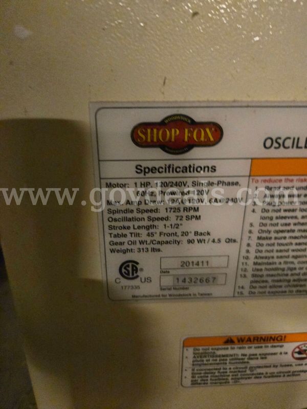 Oscillating Spindle Sander