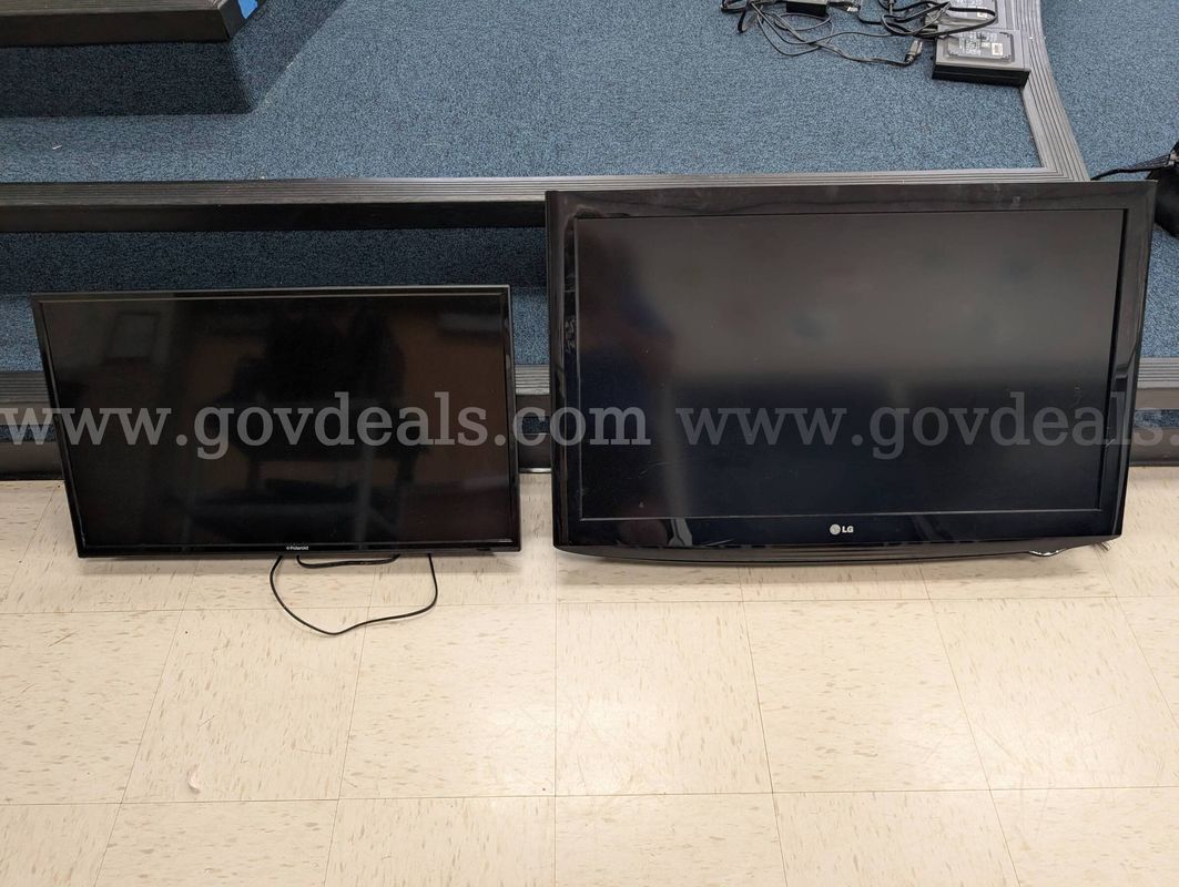 Lot of 1 Used LG Television and 1 Used Polaroid Television