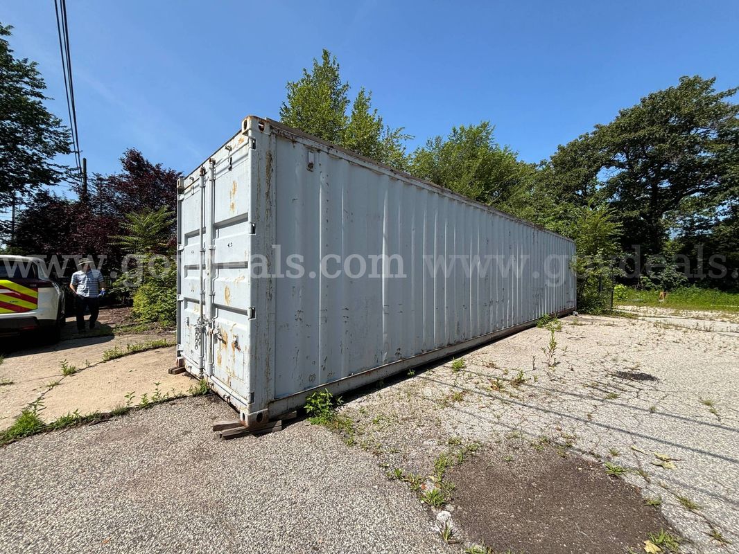40-Foot Steel Shipping/Storage Container with Miscellaneous Contents